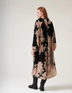One Hundred Stars Darcy Crane Print Tunic Dress Black