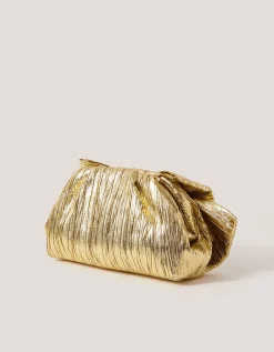 Oversized Bow Metallic Bag