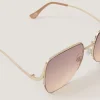 Oversized Metal Sunglasses