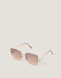Oversized Metal Sunglasses
