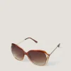 Oversized Ombré Wrap Sunglasses