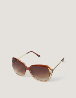 Oversized Ombré Wrap Sunglasses