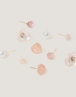 5-Pack Bridesmaid Stud Earrings