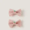 2-Pack Cherry Bow Hair Clips