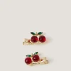 2-Pack Cherry Jewel Hair Clips