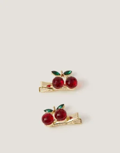 2-Pack Cherry Jewel Hair Clips
