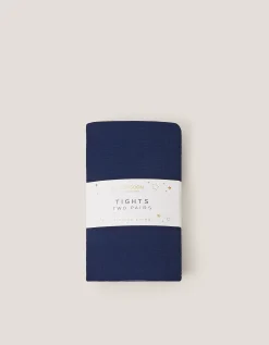 2-Pack 40 Denier Tights Blue