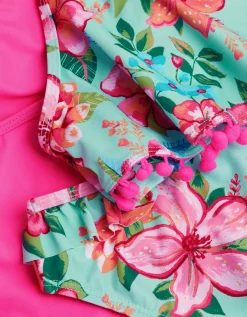 2-Pack Floral & Plain Bikini Sets Multi