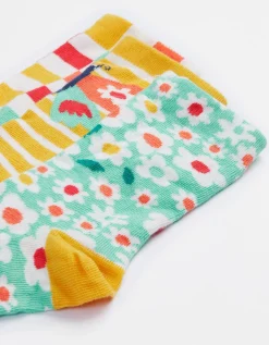 3-Pack Frugi Print Socks Multi