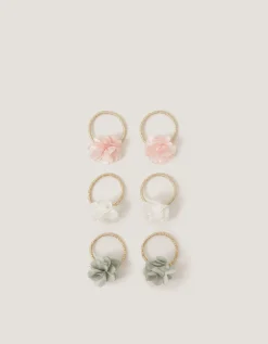 6-Pack Mini Flower Hairbands