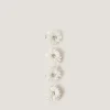 4-Pack Mini Jewel Flower Hair Clips