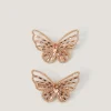 2-Pack Rhinestone Butterfly Hair Clips