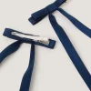 2-Pack Ribbon Bow School Hair Clips
