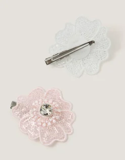 2-Pack Sequin Flower Hair Clips