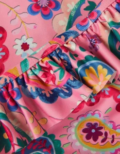 Paisley UPF50+ Rash Vest Swim Set Pink