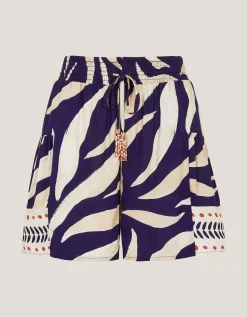 Paloma Print Shorts Blue