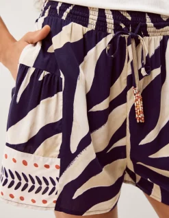 Paloma Print Shorts Blue