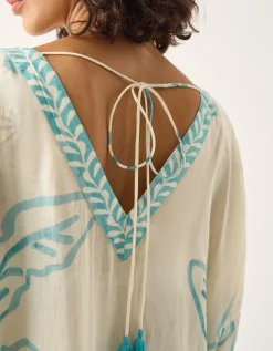 Pam Palm Print Kaftan