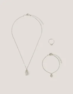Pearl Heart Jewellery Set
