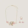 Pearly Flower Jewellery Set