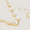 Pearly Flower Jewellery Set