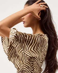 Pippa Animal Print Midi Dress Green