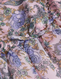 Poppy Floral Paisley Print Dress Pink