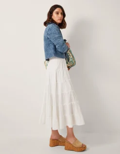Quinn Tie Quilted Jersey Jacket Blue