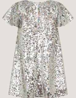 Rainbow Sequin Party Dress Multi