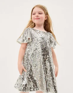 Rainbow Sequin Party Dress Multi
