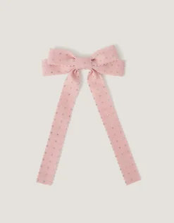 Rhinestone Bow Hair Clip