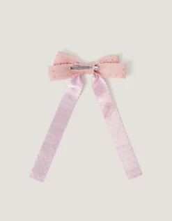 Rhinestone Bow Hair Clip