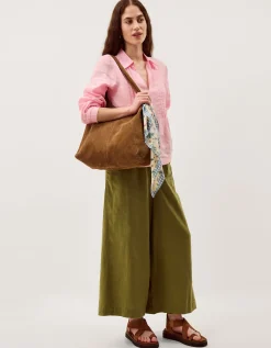 Riley Pintuck Linen Top Pink