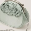 Rose Satin Clip Frame Bag