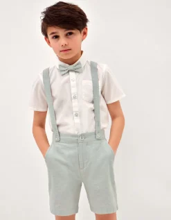 Rowan 3-Piece Short Suit with Braces Green