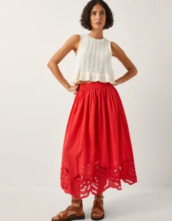 Ruby Ruffle Knit Tank Top Ivory