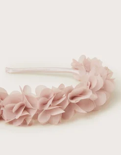 Ruffle Bridesmaid Headband Pink