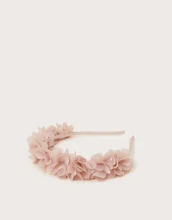 Ruffle Bridesmaid Headband Pink
