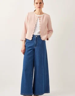 Ruth Scallop Jacket Pink