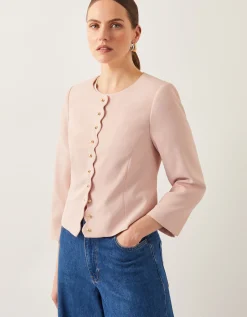 Ruth Scallop Jacket Pink