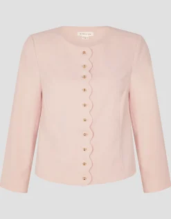 Ruth Scallop Jacket Pink