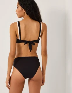 Sabrina Two Tone Bikini Top Black