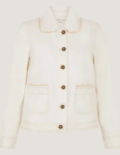 Sadie Frill Denim Jacket Natural
