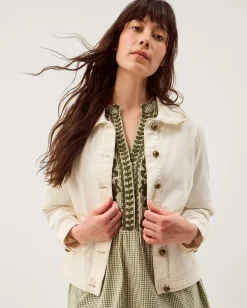 Sadie Frill Denim Jacket Natural