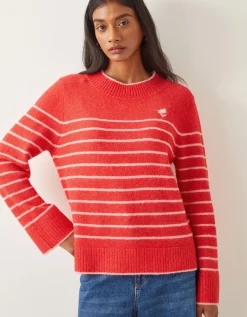 Sae Stripe Jumper Red