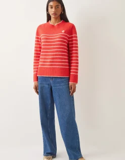Sae Stripe Jumper Red