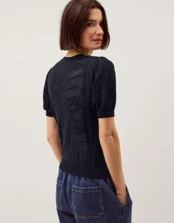 Sam Starfish Button Cardigan Blue
