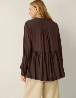 Sandy Relaxed Blouse Brown