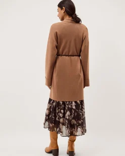 Saskia Tie Front Cardigan Camel