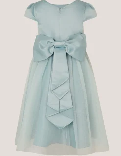 Satin Bridesmaid Dress Green